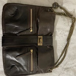 Vintage brown Lavin chain bag